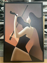Violin Player Wall LED Art